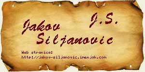 Jakov Siljanović vizit kartica